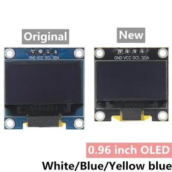 0.96 tolline IIC Serial 4pin Valge/ Sinine/Kollane-tolline OLED-Ekraan Moodul 128X64 12864 KAJASTATUD, LCD Ekraan Juhatuse arduino oled