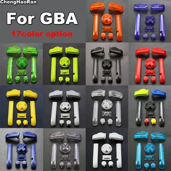 1 Komplekt 17color Kõrge Kvaliteedi AB Värvikas L R Nupud Led For Gameboy Advance Nupud Raami SOCIALI D Padjad Power OFF Nupud