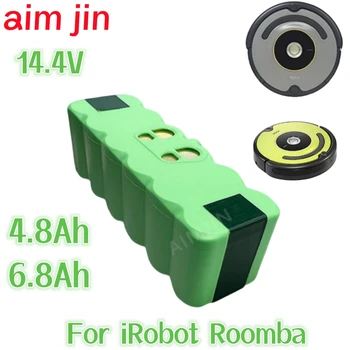 14,4 V 6800mAh Varu Li-ioon Aku iRobot Roomba 500 600 700 800 Seeria Roomba 880 760 530 555 560 581 620 650