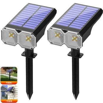 18 LED Solar Kohtvalgustid Väljas Veekindel Maastiku Tuled Rada Siseõue Värav Aia USB/Solar Maastiku LED maanduspistik-Lamp
