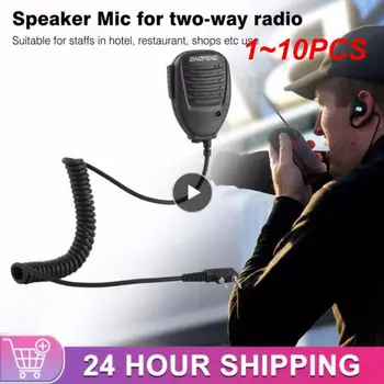 1~10TK Kaasaskantav Kõlar Mikrofon Mic Baofeng 888S 5R UV82 8D 5RE 5RA Kõlariga Peakomplekt Mic kahesuunaline Raadio Walkie Talkie