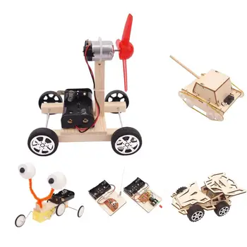 2/3/5 Koguda DIY Elektrilised Mänguasjad, Lapsed, Teadus Füüsika Eksperimendi Vidin Kit Car
