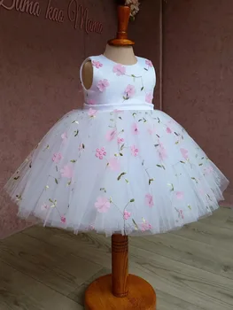 2023 Lapsed Kleidid Pool Pulmas pruutneitsi Kleit Lehe Tikandid Laste Võistlused Tüdrukud Kleit Printsess Kleit Tüdruk riided