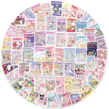 2023 Uus 65pcs Sanrio Mymelody Kuromi Cinnamoroll Kitty Anime Multikas Kleebis Sülearvuti Küljest Konto Kleebis Laste Mänguasjad, Kingitused