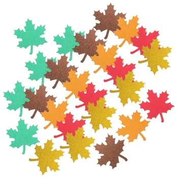 25pcs Maple Leaf Paber Sisselõigete Kaunistused Thanksgiving Vaher Lehed Glitter Sügisel Lehtede Kujuline Sisselõigete