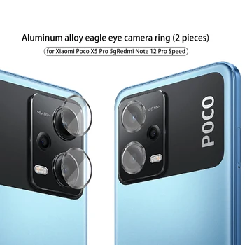 2tk Alumiinium Hawkeye Kaamera Rõngad, Xiaomi Poco X5 Pro Telefoni karpi Täis Kaas Anti-Purunema ja Anti-Oivaline