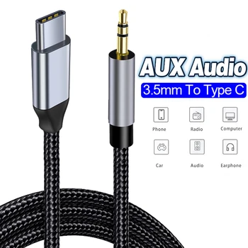3.5 mm Tüüp C Aux Kaabel-Kõlari Kaabel Audio Kaabel Auto Kõrvaklappide USB-C Converter Jack Kõneleja Samsung Xiaomi Mi Realme