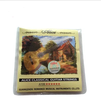 3 Komplekti Alice A106-H Selge Nailon Klassikaline Kitarr Strings hõbetatud vasesulamist Haava Stringid 1.-6. Stringid