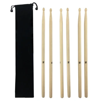 3 Paari Nonslip Drumstick Set Kerge 5A Maple Wood Sääred Löökpillid Tarvikud Algaja, Õpilane, Täiskasvanu