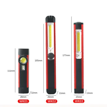 3 tüüpi LED Taskulamp COB Magnetic UV-valguse käes Flash Taskulamp magnetiga Lamp Light USB laetav telkimine Töö lugemine
