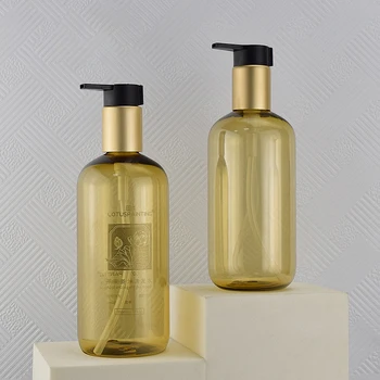 300ml 500ml Šampoon, dušigeel Pudel Vajutage Serveerimiseks Pudel Suure Mahutavusega Korduvtäidetavaid Emulsioon Kreem Ladustamise Mahuti