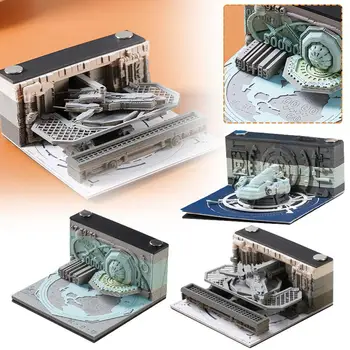 3D Memo Padjad Koos Kirjutusvahendi Hoidja Office ' i Display-Kooli Kingitused DIY 3D Naljakas, Loominguline, Memo Pad,Laud Kunsti Paber-Kaardi Käsitöö Notepad Uus