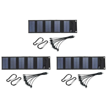 3X 70 VATTI Kokkupandav USB Solar Panel Päikesepaneelide Portable Folding Veekindel päikesepaneel Laadija