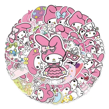 50tk/Set Kawaii Sanrio Kleebised Armas Multikas My Melody Hello Kitty Kuromi Graffiti Dekoratiivsed Anime Kirjatarvete Kleebis Fännid Mänguasi