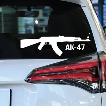 AK-47 Assault Rifle Naljakas, Loominguline Teenetemärgi Kleebised Auto Kleebised veekindel Auto Akna Keha Dekoratiivsed Kleebised Tarvikud