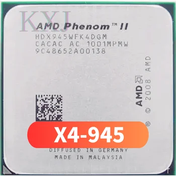 AMD Nähtus II X4 945 95W 3.0 GHz, 6 mb kolmanda taseme (Quad-Core CPU Protsessori Socket AM3