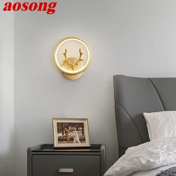 AOSONG Kaasaegse Vask Seina Lamp LED 3 Värvid Luksuslik Sconce Valgustus Kodus Elavate Voodi Ruum Decor