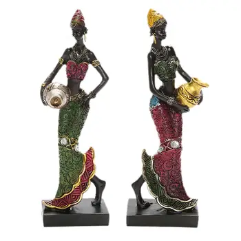 Aafrika Figuriin Joonis Pronksist Skulptuur, Riiuli, Laua Kaunistused