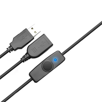 Andmete Sünkroonimine USB 2.0 Extender Juhe, USB pikendusjuhet, millel on OFF Lüliti LED Indikaator ARVUTI Sülearvuti USB Ventilaator LED valgusti