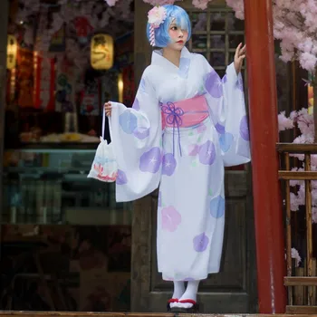 Anime Cosplay Kostüümid Naiste Nullist Kara Haji Lam Kimono Kleit Fotograafia Poole Nightwear Sooritades Fotograafia Hommikumantel