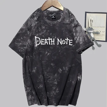 Anime Death Note Kirjas Trükitud T-särk Jaapani Harajuku Stiilis Streetwear Põhjuslik Lühikesed Varrukad Suvel Tops Unisex