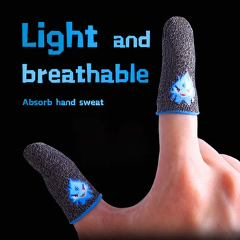 Anti-Higi Hingav Puutetundlik Finger Sleeve for Mobile Phone Mängud 0.35 mm