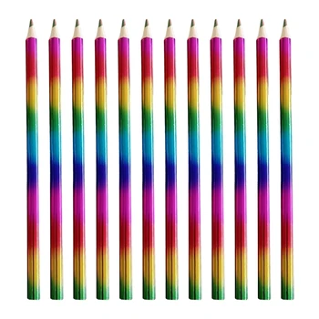 DXAB Vikerkaare Värvilised Pliiatsid Komplekti, Mitmevärviline Pliiatsid Täiskasvanutele ja Kids Kunst, Joonistus, Mitu Värvi Rainbow Pliiatsid
