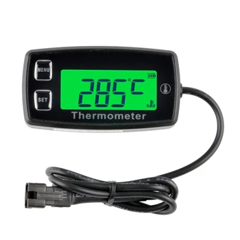 Digitaalne LCD Mootori Temperatuur Gaugeover-Temperatuuri Häire,Roheline Taustvalgus Ekraani,Sest Generaator Mootorratta Dirtbike ATV