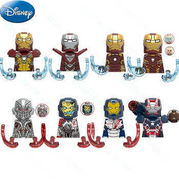 Disney Ehituse Tellis Ultron Iron Man Leegioni Patriot Superkangelane Mudel Kokku panna Nukk Mini Tellised Mänguasjad Poistele Sünnipäeva Kingitus