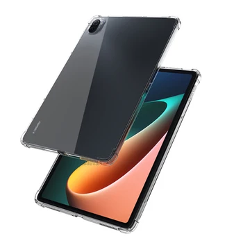 Eest Xiaomi MiPad Mi Pad 5 Pro 11 2021 Tablett TPÜ Juhul Põrutuskindel Silikoon Juhul Paindlik Selge, Läbipaistev tagumine Kate