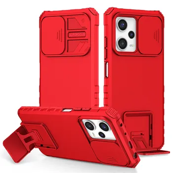 Eest Xiaomi Redmi Lisa 12 Pro+ Juhul Lükake Kaamera Kaitsta Armor Seista Telefoni Puhul Redmi Note12 Pro Plus Tagakaas