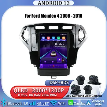 Ford Mondeo 4 2006 - 2010 Tesla stiilis ekraani autoraadio Multimeedia Video Mängija, Navigatsiooni GPS Android Nr 2din 2 din dvd