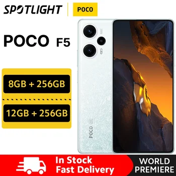 Globaalne Versioon POCO F5 Snapdragon 7+ Gen 2 NFC 8GB 256GB / 12GB 256GB 120Hz Voolu AMOLED 67W Turbo Laadimine 5000mAh