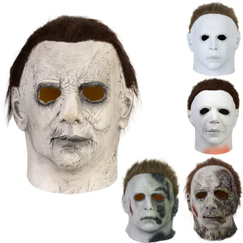 Halloween Michael Myers Tapja Mask Õudus Cosplay Kostüüm Prop Lateks Õudus Hirmutav Maskid Karneval Maskeraad Osaline Kostüüm Prop