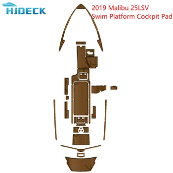 Hjdeck Jaht Leht Pad Kohandatav Kooskõlas 2019 Malibu 25LSV Ujuda Platvormi Kabiini Boat Aksessuaarid EVA Matt