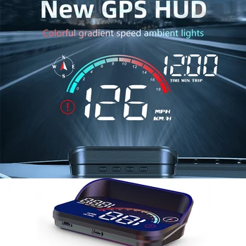 Hud Head Up Display Auto GPS Spidomeeter Projektori Ekraan Armatuurlaual odomeetri Näit lubatud kiiruse ületamise Alarm Auto Assecories Auto Tarvikud 2023