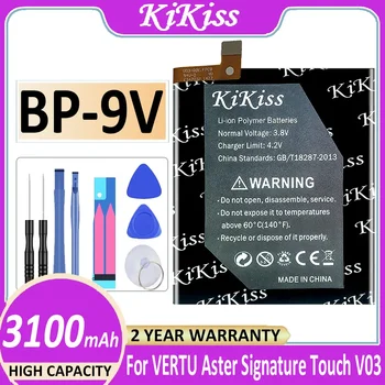  KiKiss Aku VBL-02 VBL-05 BP-9V VERTU Aster Allkiri Touch V03 V06 Aster P Bateria + Pala NR