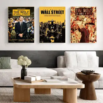 Kunst Wolf of Wall Street Poster isekleepuvad Kunsti Plakat Retro Jõupaber Kleebis DIY Tuba Kohvik Vintage Dekoratiivsed Värvimistööd