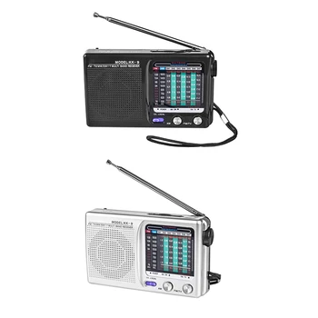 Kuum AM/FM/SW Kaasaskantav Raadio Tegutses Siseruumides, Väljas ja Erakorralise Kasutada Raadio Kõlar & Kõrvaklappide Pesa