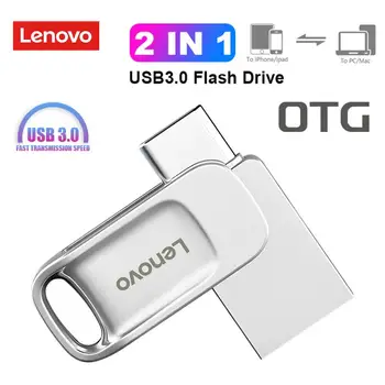 LENOVO U Kõvaketas 2TB 1 TB 512 GB USB Type-C-Liides Mobiiltelefoni 256GB 128GB Arvuti Vastastikune Edastamine Kaasaskantav USB Mälu