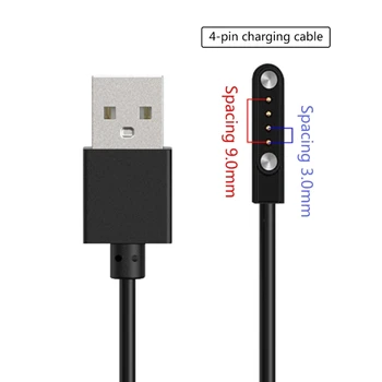 Laadimine USB Cable USB2.0 Mees, et 4Pin Magnet Äraveo Adapter 4pin Juhe 9mm Ruumi Smartwatches