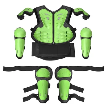 Lapsed Racing Vestid Jope Põlve, Küünarnuki Padjad ATV Dirt Bike Race Clother Rinnus Ratsutamine Kaitsmega Roller Skating Lapse Armor