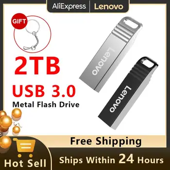 Lenovo 2TB U Ketas, USB3.0 Metallist TypeC Flash Drive 1 tb USB Liides Mobiiltelefoni Arvuti Vastastikune Edastamine Kaasaskantav USB Mälu