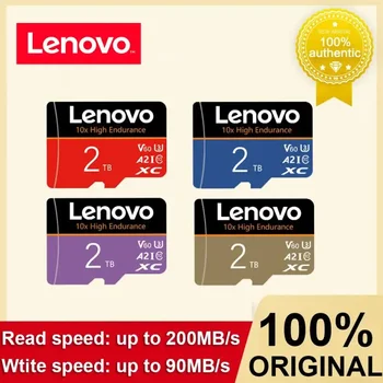 Lenovo UHS-I, SD-Mälukaardi 2TB Micro SD TF Kaart Veekindel SD-Kaart 512 gb 1 tb 256GB 128GB Telefoni Arvuti Kaamera Dropshipping