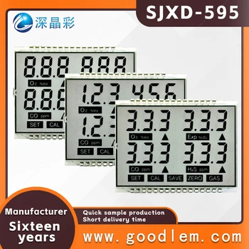 Madal energiatarbimine Segmenteeritud LCD ekraan SJXD-595 TN hall positiivne Lai temperatuur on väike ekraan 3.0 V toide