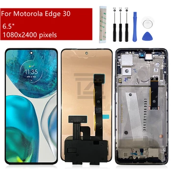 Motorola Moto Servast 30 LCD Ekraan Puutetundlik Digitizer Assamblee Moto Edge30 Ekraan Raami Asendamine Remont Osa