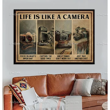 Nagu On Nagu Kaamera Plakat, Fotograaf Kingitus, Printable Vintage Kaamera Plakatid Seina Art Lõuend Kaasaegse Kodu Decor