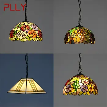 PLLY Tiffany Ripats Valgust Kaasaegse Loomingulise Värviline Lamp Inventar Dekoratiivsed Kodu Söögituba