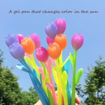 Pliiats, mis muudab värvi kui puutub kokku päikesevalguse Lill pen Õpilane asjade Kirjatarvete kingitus, preemia, Kingitus Õpetajate Päev