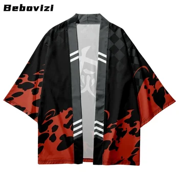 Pluss Suurus 6XL Jaapani Prindi Kimono Jakk Cosplay Särk Naised Mehed Yukata Beach Samurai Haori Traditsiooniline Top K20